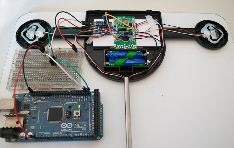 Arduino weighing machine(scale) with analog showing 